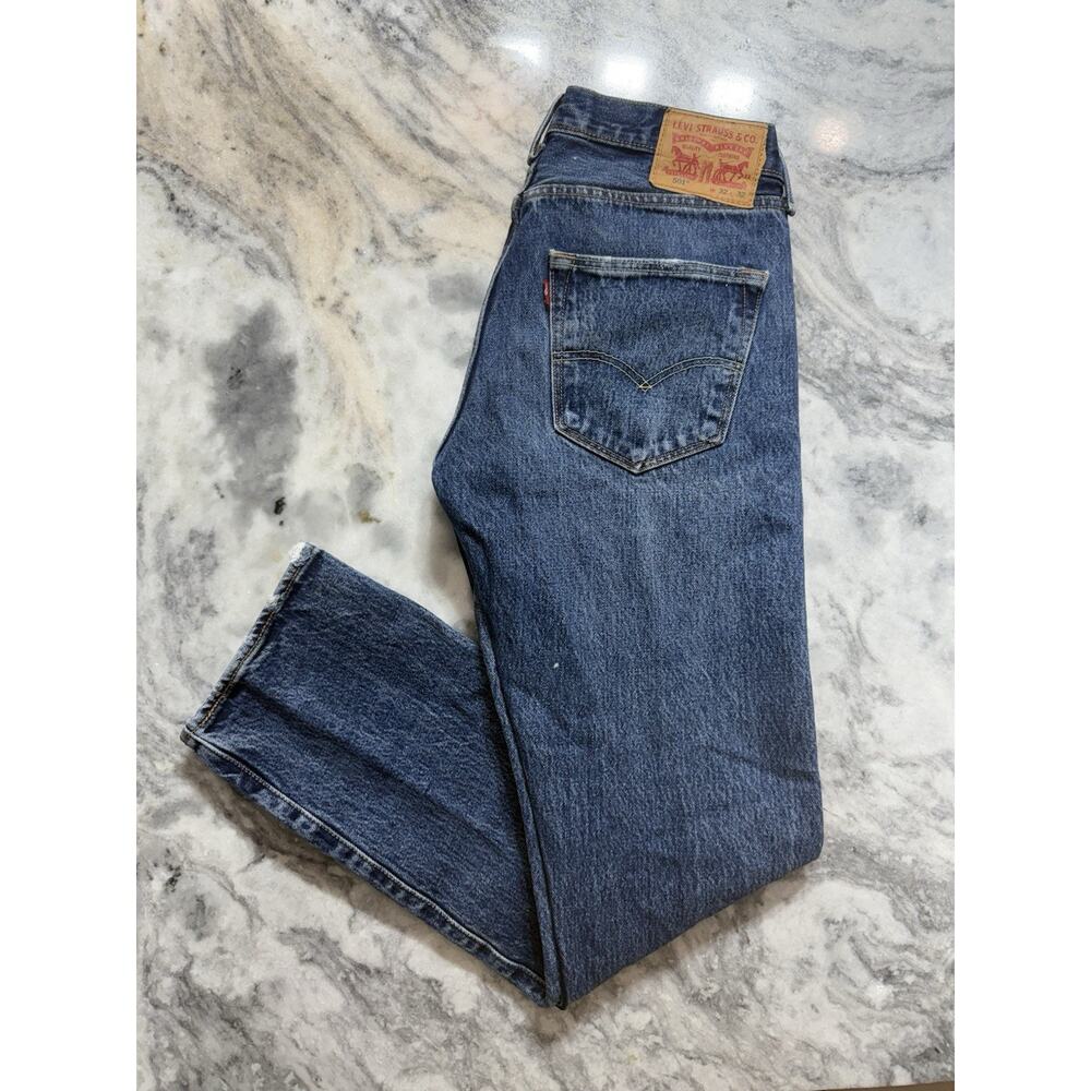 VTG Levis 501 Jeans Mens 32x32 Blue Straight Button Fly Medium Wash Y2K Denim